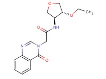 N-[(3S*,4R*)-4-ethoxytetrahydrofuran-3-yl]-2-(4-oxoquinazolin-3(4H)-yl)acetamide