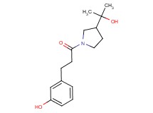 3-{3-[3-(1-hydroxy-1-methylethyl)pyrrolidin-1-yl]-3-oxopropyl}phenol