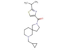 7-(cyclopropylmethyl)-2-[(2-isopropyl-1,3-thiazol-4-yl)carbonyl]-2,7-diazaspiro[4.5]decane