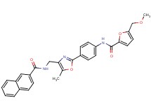 5-(methoxymethyl)-N-(4-{5-methyl-4-[(2-naphthoylamino)methyl]-1,3-oxazol-2-yl}phenyl)-2-furamide