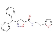 3-(diphenylmethyl)-N-[2-(2-furyl)ethyl]-4,5-dihydro-5-isoxazolecarboxamide