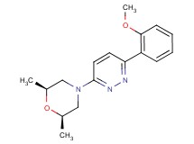 (2R*,6S*)-4-[6-(2-methoxyphenyl)pyridazin-3-yl]-2,6-dimethylmorpholine
