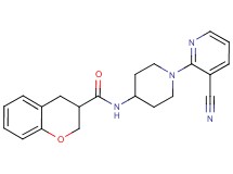N-[1-(3-cyanopyridin-2-yl)piperidin-4-yl]chromane-3-carboxamide