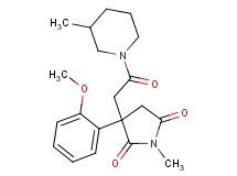 3-(2-methoxyphenyl)-1-methyl-3-[2-(3-methyl-1-piperidinyl)-2-oxoethyl]-2,5-pyrrolidinedione