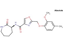 2-[(2-methoxy-4-methylphenoxy)methyl]-N-[(3S)-2-oxo-3-azepanyl]-1,3-oxazole-4-carboxamide