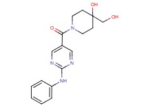 1-[(2-anilinopyrimidin-5-yl)carbonyl]-4-(hydroxymethyl)piperidin-4-ol