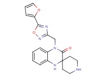 4'-{[5-(2-furyl)-1,2,4-oxadiazol-3-yl]methyl}-1',4'-dihydro-3'H-spiro[piperidine-4,2'-quinoxalin]-3'-one hydrochloride