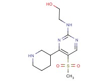 2-{[5-(methylsulfonyl)-4-(3-piperidinyl)-2-pyrimidinyl]amino}ethanol hydrochloride