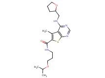 N-(3-isopropoxypropyl)-5-methyl-4-[(tetrahydro-2-furanylmethyl)amino]thieno[2,3-d]pyrimidine-6-carboxamide
