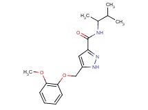 N-(1,2-dimethylpropyl)-5-[(2-methoxyphenoxy)methyl]-1H-pyrazole-3-carboxamide