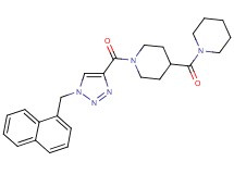 1-{[1-(1-naphthylmethyl)-1H-1,2,3-triazol-4-yl]carbonyl}-4-(1-piperidinylcarbonyl)piperidine