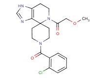 1'-(2-chlorobenzoyl)-5-(methoxyacetyl)-1,5,6,7-tetrahydrospiro[imidazo[4,5-c]pyridine-4,4'-piperidine]
