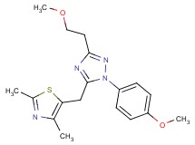 5-[(2,4-dimethyl-1,3-thiazol-5-yl)methyl]-3-(2-methoxyethyl)-1-(4-methoxyphenyl)-1H-1,2,4-triazole