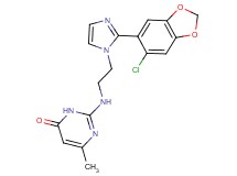 2-({2-[2-(6-chloro-1,3-benzodioxol-5-yl)-1H-imidazol-1-yl]ethyl}amino)-6-methylpyrimidin-4(3H)-one