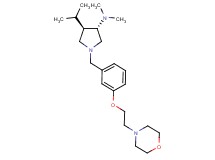 (3S*,4R*)-4-isopropyl-N,N-dimethyl-1-{3-[2-(4-morpholinyl)ethoxy]benzyl}-3-pyrrolidinamine