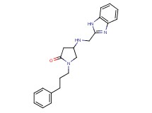 4-[(1H-benzimidazol-2-ylmethyl)amino]-1-(3-phenylpropyl)-2-pyrrolidinone