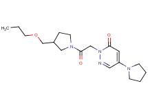 2-{2-oxo-2-[3-(propoxymethyl)pyrrolidin-1-yl]ethyl}-5-pyrrolidin-1-ylpyridazin-3(2H)-one