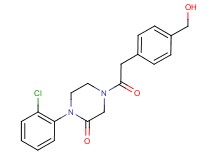 1-(2-chlorophenyl)-4-{[4-(hydroxymethyl)phenyl]acetyl}-2-piperazinone
