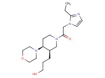 3-[rel-(3R,4S)-1-[(2-ethyl-1H-imidazol-1-yl)acetyl]-4-(4-morpholinyl)-3-piperidinyl]-1-propanol bis(trifluoroacetate) (salt)