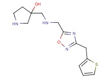 3-[({[3-(2-thienylmethyl)-1,2,4-oxadiazol-5-yl]methyl}amino)methyl]-3-pyrrolidinol dihydrochloride