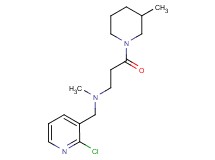 N-[(2-chloropyridin-3-yl)methyl]-N-methyl-3-(3-methylpiperidin-1-yl)-3-oxopropan-1-amine
