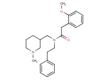 2-(2-methoxyphenyl)-N-[(1-methyl-3-piperidinyl)methyl]-N-(2-phenylethyl)acetamide
