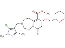 methyl 3-[(5-chloro-1,3-dimethyl-1H-pyrazol-4-yl)methyl]-7-oxo-9-(tetrahydro-2H-pyran-2-ylmethoxy)-1,2,3,4,5,7-hexahydropyrido[1,2-d][1,4]diazepine-10-carboxylate