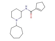 N-(1-cycloheptyl-3-piperidinyl)-1-cyclopentene-1-carboxamide