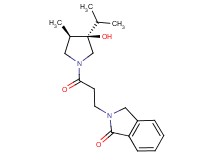 2-{3-[(3R*,4R*)-3-hydroxy-3-isopropyl-4-methyl-1-pyrrolidinyl]-3-oxopropyl}-1-isoindolinone