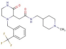 N-[(1-methyl-4-piperidinyl)methyl]-2-{3-oxo-1-[2-(trifluoromethyl)benzyl]-2-piperazinyl}acetamide