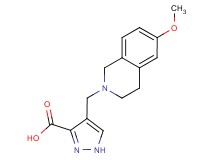 4-[(6-methoxy-3,4-dihydroisoquinolin-2(1H)-yl)methyl]-1H-pyrazole-3-carboxylic acid