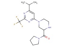 4-isopropyl-6-[3-(1-pyrrolidinylcarbonyl)-1-piperazinyl]-2-(trifluoromethyl)pyrimidine