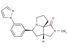 (3aS*,5S*,9aS*)-2-methyl-5-[3-(1H-pyrazol-1-yl)phenyl]hexahydro-7H-pyrrolo[3,4-g]pyrrolizin-1(2H)-one