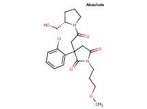 3-(2-chlorophenyl)-3-{2-[(2S)-2-(hydroxymethyl)-1-pyrrolidinyl]-2-oxoethyl}-1-(3-methoxypropyl)-2,5-pyrrolidinedione