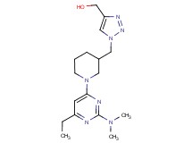 [1-({1-[2-(dimethylamino)-6-ethyl-4-pyrimidinyl]-3-piperidinyl}methyl)-1H-1,2,3-triazol-4-yl]methanol