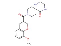9-[(8-methoxy-3,4-dihydro-2H-chromen-3-yl)carbonyl]-1,4,9-triazaspiro[5.5]undecan-5-one