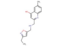 2-({[(3-ethylisoxazol-5-yl)methyl]amino}methyl)-6-methylquinolin-4-ol