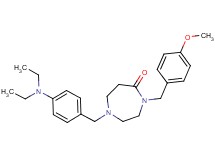 1-[4-(diethylamino)benzyl]-4-(4-methoxybenzyl)-1,4-diazepan-5-one