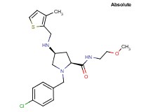 (4S)-1-(4-chlorobenzyl)-N-(2-methoxyethyl)-4-{[(3-methyl-2-thienyl)methyl]amino}-L-prolinamide