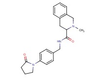 2-methyl-N-[4-(2-oxo-1-pyrrolidinyl)benzyl]-1,2,3,4-tetrahydro-3-isoquinolinecarboxamide