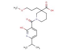 1-[(2-hydroxy-6-isopropyl-3-pyridinyl)carbonyl]-3-(3-methoxypropyl)-3-piperidinecarboxylic acid