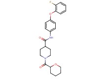 N-[4-(2-fluorophenoxy)phenyl]-1-(tetrahydro-2H-pyran-2-ylcarbonyl)-4-piperidinecarboxamide