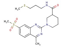 1-[4-methyl-7-(methylsulfonyl)-2-quinazolinyl]-N-[3-(methylthio)propyl]-3-piperidinecarboxamide