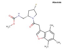 methyl ({(2S,4S)-4-fluoro-1-[(4,6,7-trimethyl-1-benzofuran-3-yl)acetyl]pyrrolidin-2-yl}methyl)carbamate