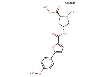 methyl (2S,4R)-4-{[5-(4-methoxyphenyl)-2-furoyl]amino}-1-methylpyrrolidine-2-carboxylate
