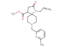 methyl 1-allyl-8-[(6-methyl-2-pyridinyl)methyl]-2-oxo-1,8-diazaspiro[4.5]decane-4-carboxylate