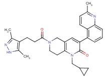 1-(cyclopropylmethyl)-6-[3-(3,5-dimethyl-1H-pyrazol-4-yl)propanoyl]-3-(2-methyl-5-quinolinyl)-5,6,7,8-tetrahydro-1,6-naphthyridin-2(1H)-one