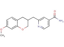 2-[(7-methoxy-3,4-dihydro-2H-chromen-3-yl)methyl]isonicotinamide