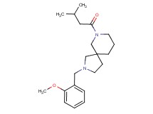 2-(2-methoxybenzyl)-7-(3-methylbutanoyl)-2,7-diazaspiro[4.5]decane