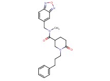 N-(2,1,3-benzoxadiazol-5-ylmethyl)-N-methyl-6-oxo-1-(3-phenylpropyl)-3-piperidinecarboxamide